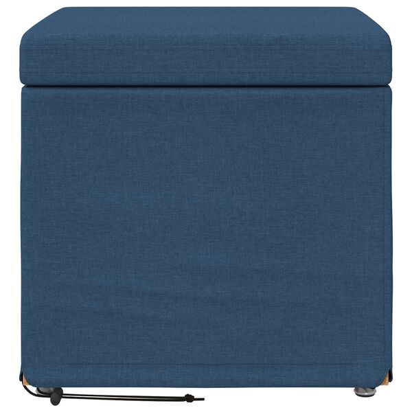 vidaXL Tabouret Bleu 41 x 41 x 40 cm Tissu et bois stratifi&eacute;