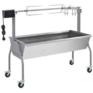 vidaXL R&ocirc;tissoire pour barbecue &eacute;lectrique Acier inoxydable