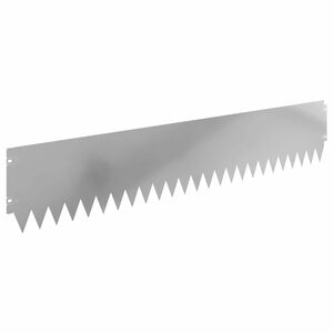 vidaXL Bordure de Pelouse 10 pc 103 x 20 cm Acier Argent&eacute;