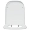 vidaXL Si&egrave;ge de toilette Blanc 47,5 x 35 x 3,6 cm Duroplast
