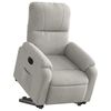 vidaXL Fauteuil inclinable électrique gris clair tissu microfibre