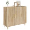 vidaXL Buffet chêne sonoma 90x34x80 cm bois d'ingénierie