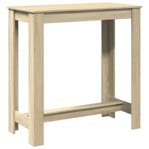 vidaXL Table de bar ch&ecirc;ne sonoma 102x50x103,5 cm bois d'ing&eacute;nierie