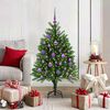 vidaXL Sapin de No&euml;l avec 150 LED avec support Vert 120 cm PE