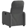 vidaXL Fauteuil inclinable Gris fonc&eacute; Tissu