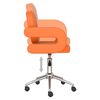 vidaXL Chaise pivotante de salle &agrave; manger Orange Similicuir