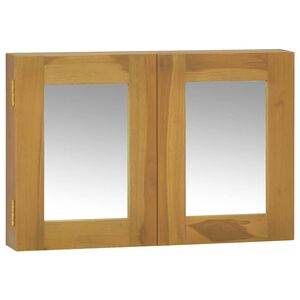 vidaXL Armoire &agrave; miroir 60x10x40 cm Bois de teck solide