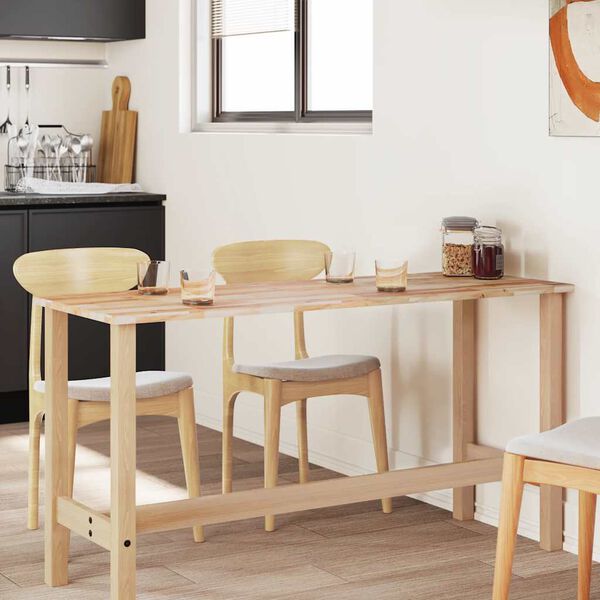 vidaXL Dessus de table rectangulaire 140x60x2 cm bois massif d'acacia