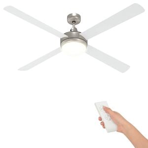 vidaXL Ventilateur de plafond avec lumi&egrave;re et t&eacute;l&eacute;commande &Oslash; 130 cm