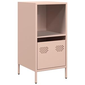 vidaXL Buffet rose 35x39x73,5 cm acier lamin&eacute; &agrave; froid