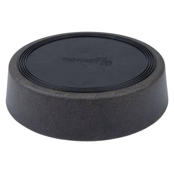 DISTRICT70 Mangeoire lente pour chiens Bambou 28 cm Gris fonc&eacute;