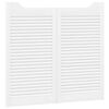 vidaXL Portes battantes 2 pc 90 x 40 cm Bois de pin massif Blanc