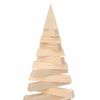 vidaXL Arbres de Noël avec support Naturel 120 cm Bois massif en pin