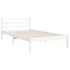 vidaXL Cadre de lit sans matelas blanc 100x200 cm bois massif