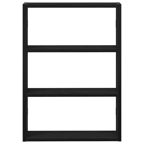 vidaXL &Eacute;tag&egrave;re murale noir 43x9x60 cm bois d'ing&eacute;nierie