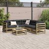 vidaXL Salon de jardin 6 pcs bois de pin impr&eacute;gn&eacute;