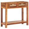 vidaXL Table console 86x30x76 cm Bois de r&eacute;cup&eacute;ration massif