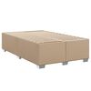 vidaXL Sommier &agrave; lattes de lit avec matelas Cappuccino 120x200 cm