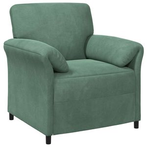 vidaXL Canap&eacute; 1 place Vert Mer 88 x 83 x 95 cm Velours