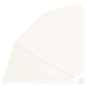 vidaXL Auvent lat&eacute;ral pliable de balcon Cr&egrave;me 210 x 210 cm