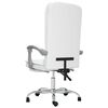 vidaXL Fauteuil de massage inclinable de bureau Blanc Similicuir