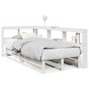 vidaXL Lit bibliothèque sans matelas blanc 75x190cm bois de pin massif