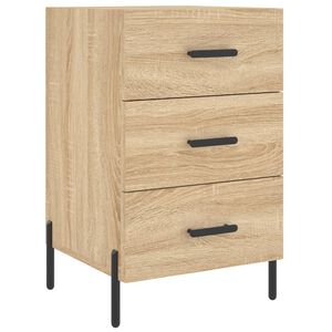vidaXL Table de chevet ch&ecirc;ne sonoma 40x40x66 cm bois d'ing&eacute;nierie