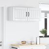 vidaXL Armoire de cuisine 2 pcs Blanc brillant 50 x 31 x 40 cm