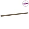 vidaXL Nez de marche 10 pc Marron 67 x 3 x 2 cm Aluminium