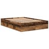 vidaXL Cadre de lit sans matelas vieux bois 120x190 cm bois ing&eacute;nierie