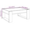 vidaXL Table basse avec LED infini blanc 70x53x30 cm