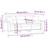 vidaXL Canap&eacute; 3 places et oreillers et coussins Cr&egrave;me 180cm Similicuir