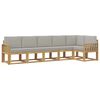 vidaXL Ensemble de canap&eacute;s d'ext&eacute;rieur 6 pc Blanc et gris clair