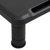 vidaXL Support de moniteur Noir 38x24x10,5 cm