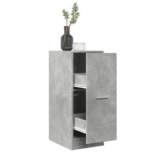 vidaXL Armoire d'apothicaire gris b&eacute;ton 30x41x77,5cm bois d'ing&eacute;nierie