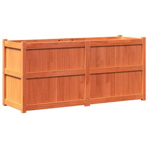 vidaXL Jardini&egrave;re cire marron 150x50x70 cm bois de pin massif