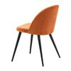 Venture Home Chaises &agrave; manger lot de 2 Velvet noir et orange rouill&eacute;