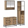 vidaXL Ensemble de mobilier de salle de bain 3 pc Ch&ecirc;ne artisanal