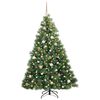 vidaXL Sapin de No&euml;l artificiel avec 300 LED Vert 180 cm PE et PVC
