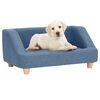 vidaXL Canap&eacute; pour chien Bleu 95x63x39 cm Lin