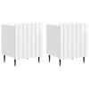 vidaXL Cabinet de chevet 2 pcs Blanc brillant 43 x 34,5 x 52 cm