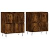vidaXL Buffets 2 pcs ch&ecirc;ne fum&eacute; bois d'ing&eacute;nierie