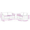 vidaXL Ensemble de canapés 2 pcs avec coussins Gris Similicuir