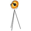 vidaXL Lampadaire E27 Noir et dor&eacute; 41 cm