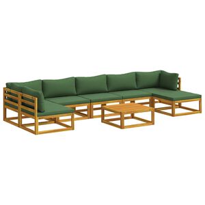 vidaXL Ensemble de Canap&eacute;s 8 pc Naturel Bois d'Acacia Massif