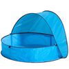 DERYAN Piscine escamotable avec auvent pour enfants Bleu