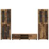 vidaXL Ensemble meuble TV FLORIN Bois ancien Bois d'ing&eacute;nierie