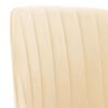 vidaXL Chaises pivotantes &agrave; manger lot de 6 cr&egrave;me velours