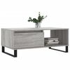 vidaXL Table basse Sonoma gris 90x50x36,5 cm Bois d'ing&eacute;nierie