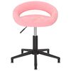 vidaXL Chaises pivotantes &agrave; manger lot de 2 rose velours